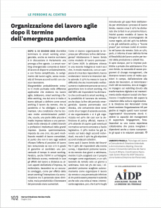 Umberto Frigelli HBR AIDP Organizzazione del lavoro agile dopo il termine dell’emergenza pandemica